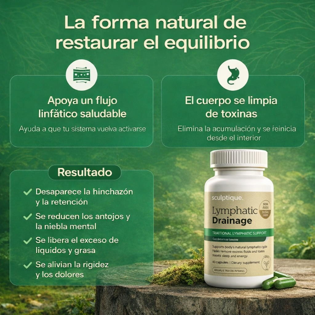 Linfo-Glow™ | Drenaje Linfático - Elimina Exceso de Fluidos y Toxinas  🌿