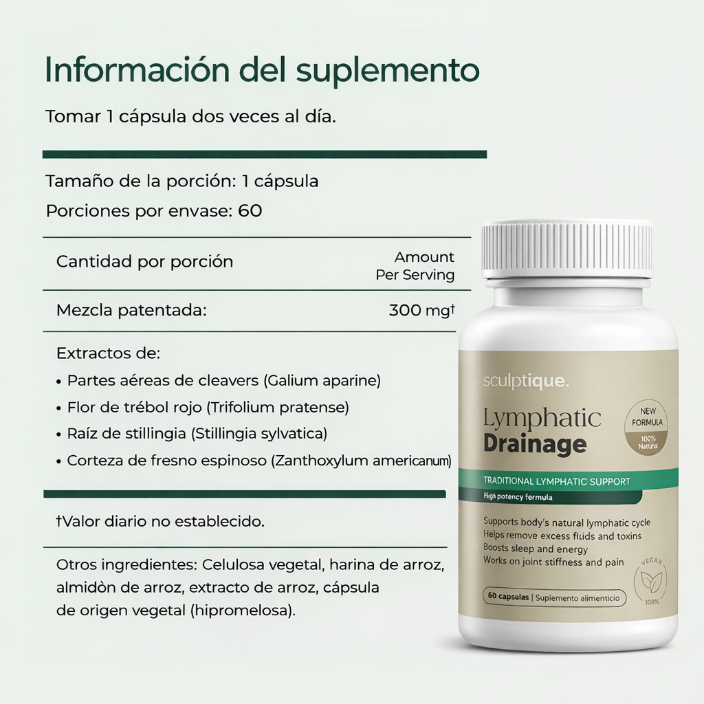 Linfo-Glow™ | Drenaje Linfático - Elimina Exceso de Fluidos y Toxinas  🌿
